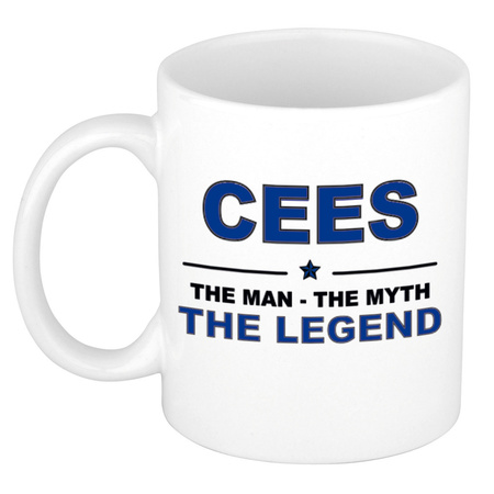 Cees The man, The myth the legend cadeau koffie mok / thee beker 300 ml