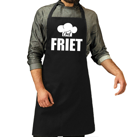 Chef friet apron black for men