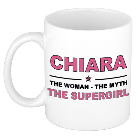 Chiara The woman, The myth the supergirl name mug 300 ml