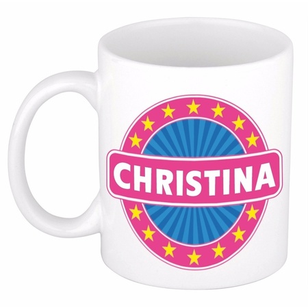 Christina naam koffie mok / beker 300 ml