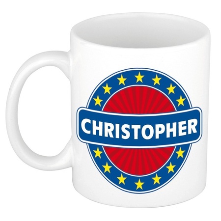 Christopher naam koffie mok / beker 300 ml