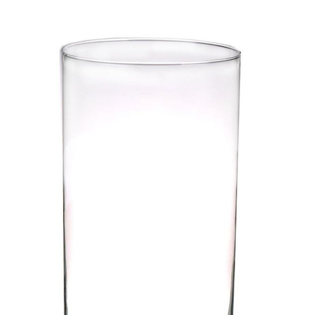 Cilinder vaas/vazen van glas 60 x 19 cm transparant