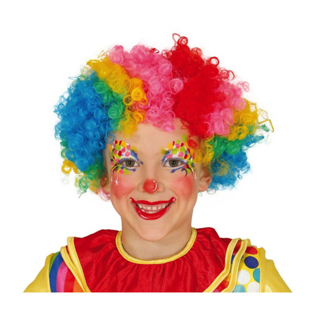 Clown verkleed set voor kinderen - Pruik/Schmink/Handschoenen