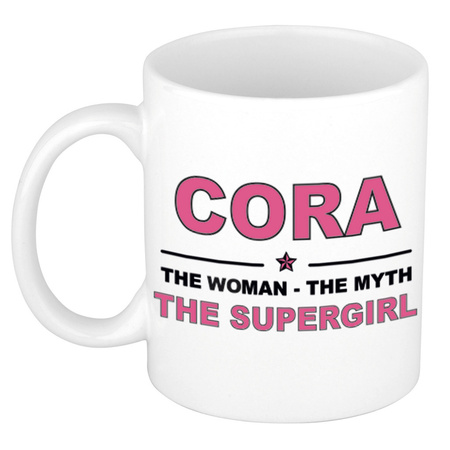 Cora The woman, The myth the supergirl cadeau koffie mok / thee beker 300 ml