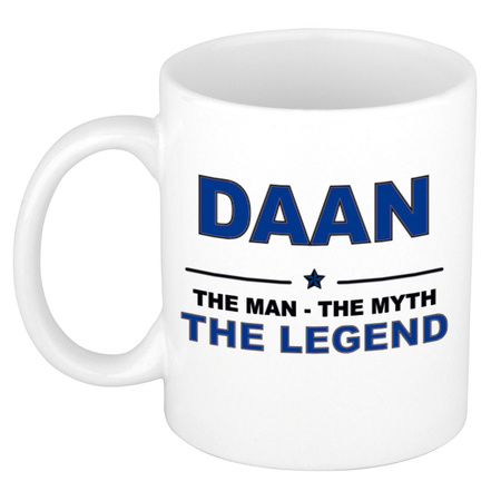Daan The man, The myth the legend cadeau koffie mok / thee beker 300 ml
