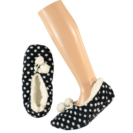 Flattie ladies slippers dots navy size 37-39