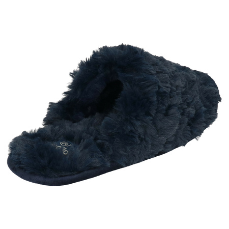 Ladies slip-on slippers dark blue size 39-40