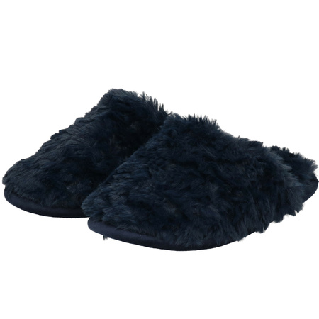 Ladies slip-on slippers dark blue size 39-40