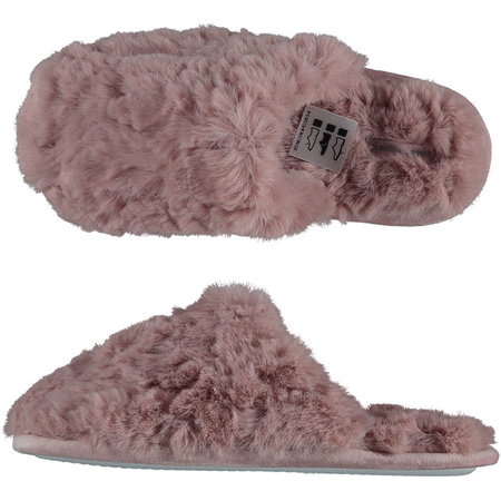 Ladies slip-on slippers pink size 37-38