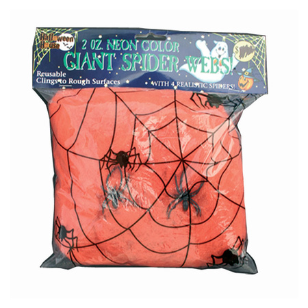 Decoration spider web orange 50 grams