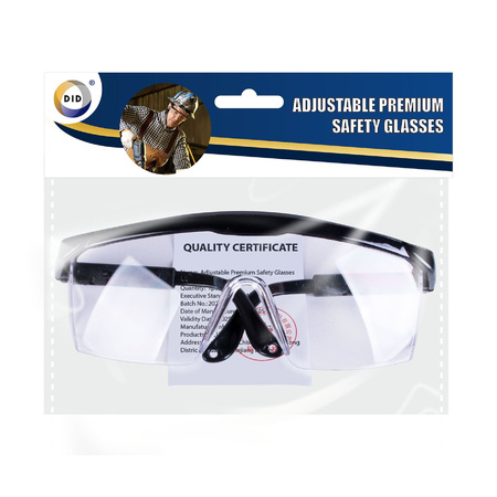 DID verstelbare veiligheidsbril/vuurwerkbril - 2 stuks