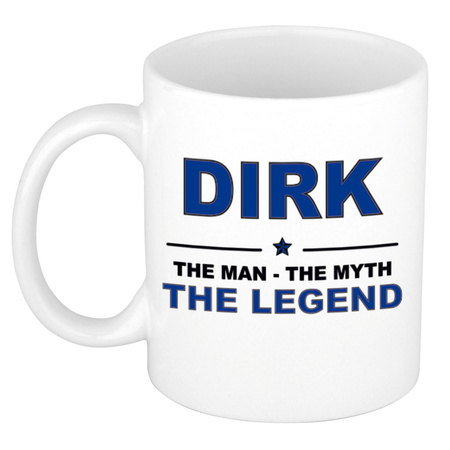 Dirk The man, The myth the legend cadeau koffie mok / thee beker 300 ml