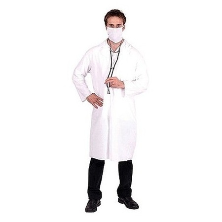 Doctors coat including mouth cap and stethoscope size M