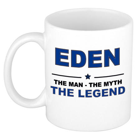 Eden The man, The myth the legend cadeau koffie mok / thee beker 300 ml