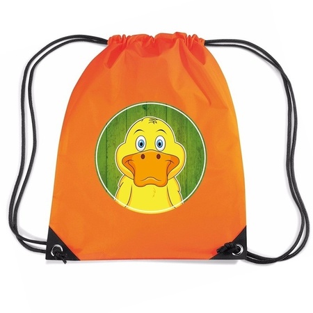 Eenden rugtas / gymtas oranje voor kinderen