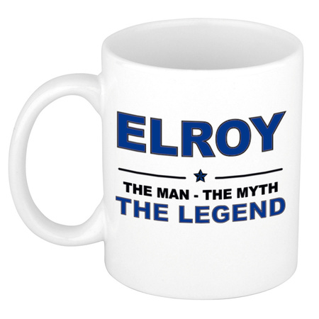 Elroy The man, The myth the legend cadeau koffie mok / thee beker 300 ml