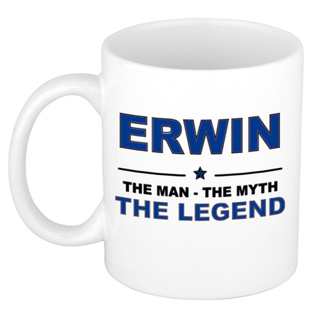 Erwin The man, The myth the legend name mug 300 ml