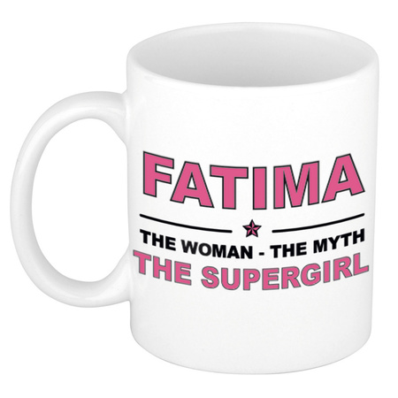 Fatima The woman, The myth the supergirl cadeau koffie mok / thee beker 300 ml