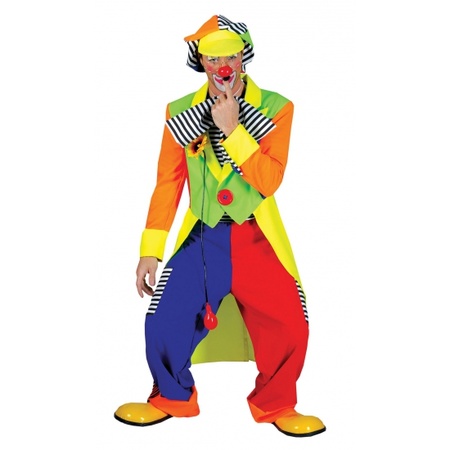 Fel gekleurd clowns kostuum