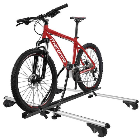 Roof mounted bicycle carrier