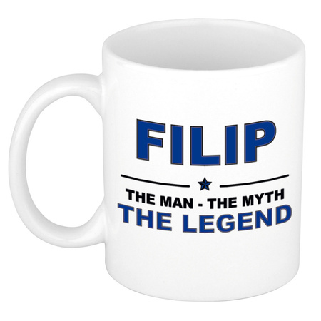 Filip The man, The myth the legend name mug 300 ml
