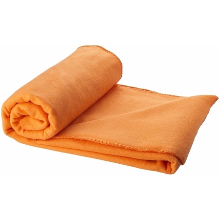 Fleece plaid orange 150 x 120 cm