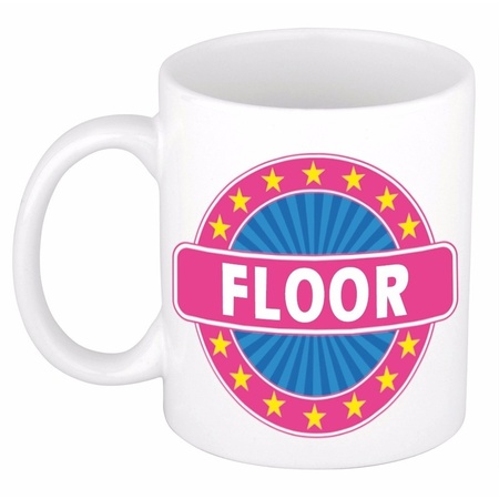 Floor naam koffie mok / beker 300 ml