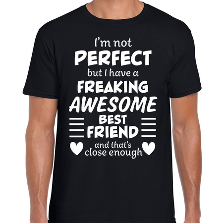 Freaking awesome Best friend / beste vriend cadeau t-shirt zwart