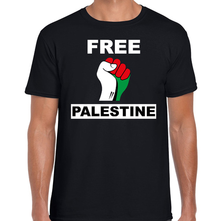 Free Palestine t-shirt black men