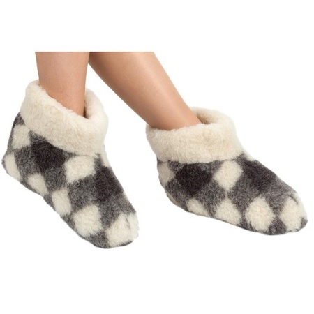 Woolen slippers with blocks for ladies/men 