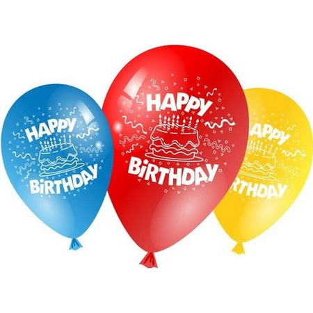 Happy Birthday balloons 50x pieces