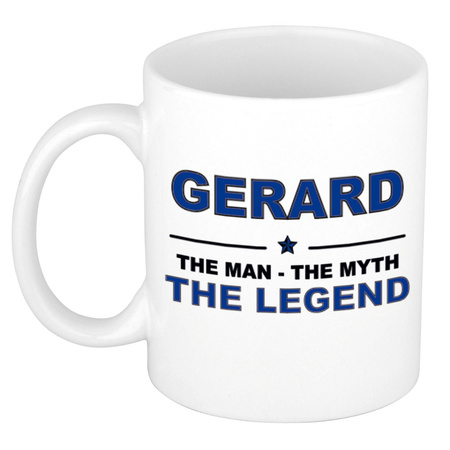 Gerard The man, The myth the legend cadeau koffie mok / thee beker 300 ml