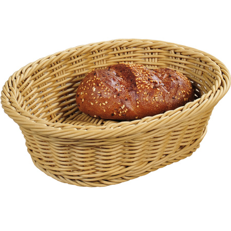 Braided fruit/bread basket oval 20 x 25 x 8,5 cm