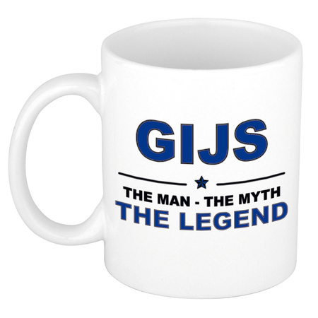 Gijs The man, The myth the legend cadeau koffie mok / thee beker 300 ml