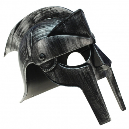 Gladiator ridder soldaten helm zwart voor volwassenen