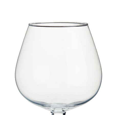 Glazen wijnglas/decoratie vaas 19 x 23 cm