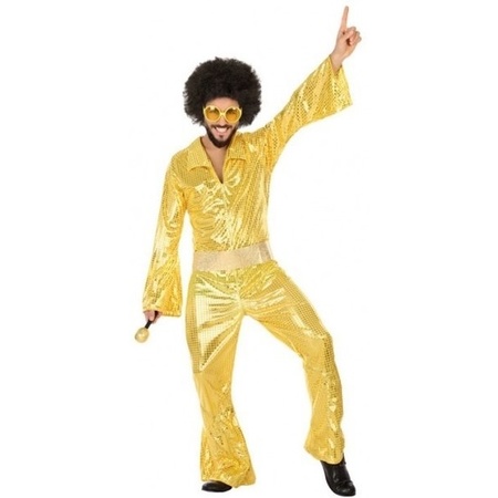 Golden disco costume for men