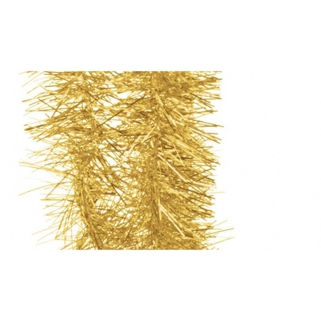Gouden folieslinger fijn 180 cm