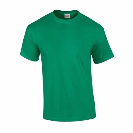 Groene katoenen shirts voor heren