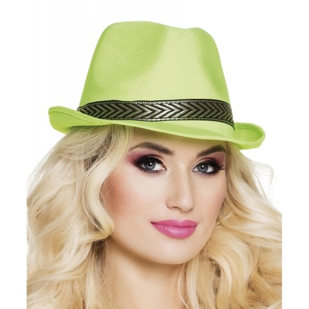Groene trilby hoed voor volwassenen