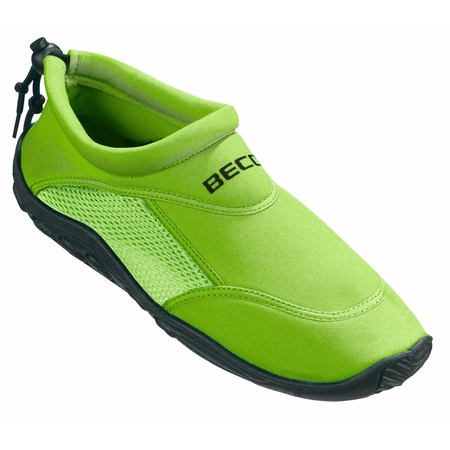 Green neoprene water shoe for adults