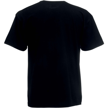 Grote maten basic zwart t-shirts voor heren
