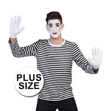Big size mime shirt for men