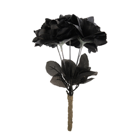 Halloween rose bouquet with black roses 35 cm.