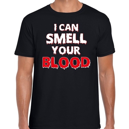 Halloween I can smell your blood t-shirt black for men