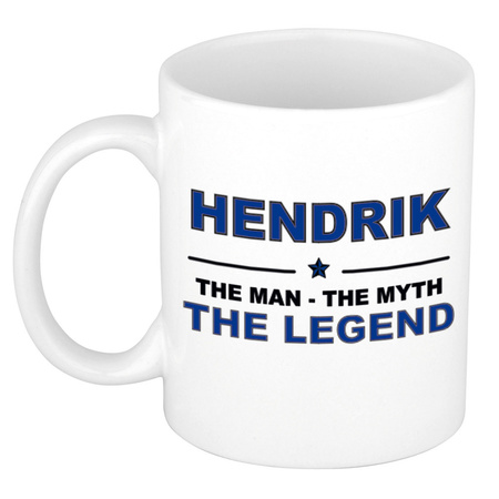 Hendrik The man, The myth the legend cadeau koffie mok / thee beker 300 ml