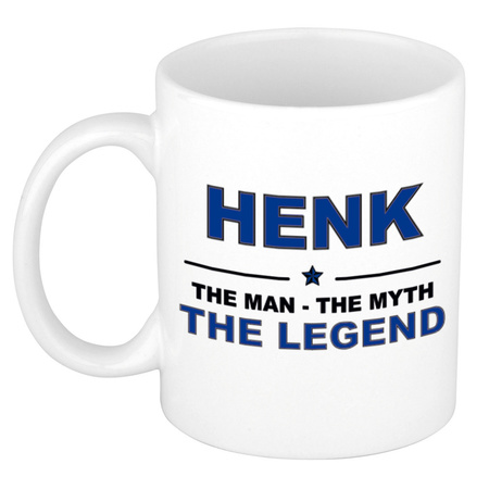 Henk The man, The myth the legend name mug 300 ml