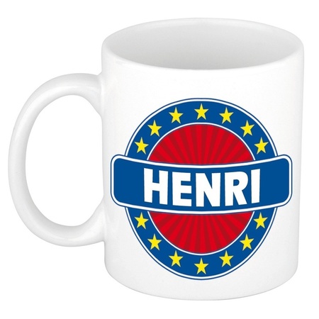 Henri naam koffie mok / beker 300 ml