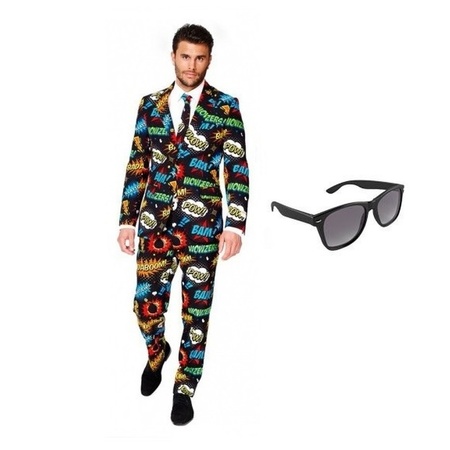 Business comic suit size 46 (S) with free sunglasses