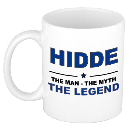 Hidde The man, The myth the legend cadeau koffie mok / thee beker 300 ml